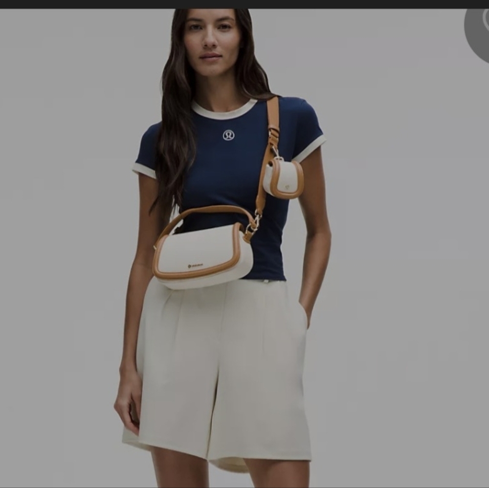 lululemon athletica Tan and Cream Shoulder Bag Set
